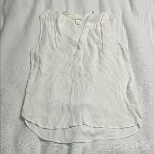Women's White Sleeveless Blouse 6 H&M